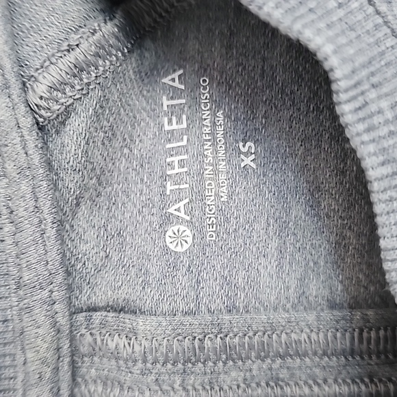 Athleta Blue Heather Long Sleeve Sweatshirt /Size XS - Picture 4 of 11